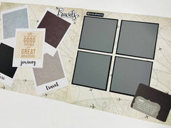 CTScrapbooks Premade Layout Travel Trip Snapshots