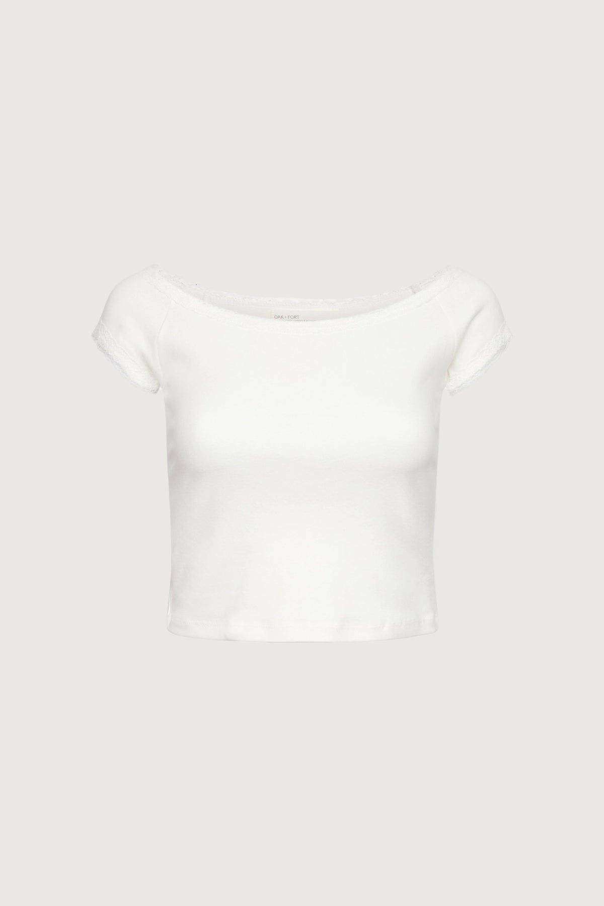 CROPPED LACE T-SHIRT