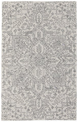 The Rug Corner Feizy Belfort Transitional Medallion - White/Gray Belfort Transitional Medallion - White/Gray