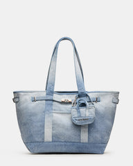 BOAT Bag Denim Shoulder Strap Denim Tote Handbag | Steve Madden