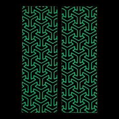 Glow in the Dark Tritessel Patterned Pearl Scale Sets