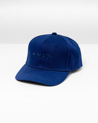 Gorra Snapback MAJA®, Azul marino, vista frontal, Algodón, protección solar y estilo casual