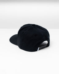 Gorra Snapback MAJA®, Negro, vista posterior, Algodón, protección solar y estilo casual