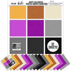 Happy Halloween - Printed Smooth Cardstock Single-Sided