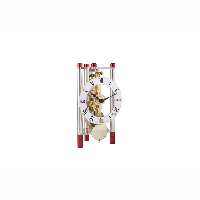 Silver/Red / Metal / Brass