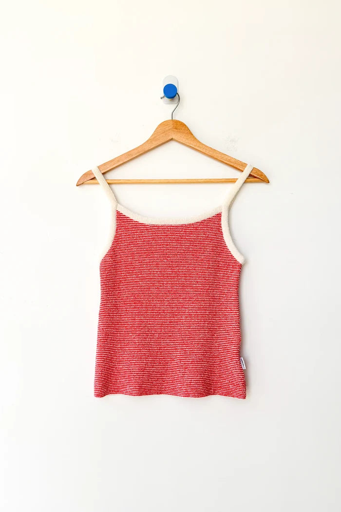 Lily Sweater Cami | Red Stripe - Le Bon Shoppe