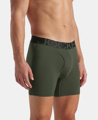 Tencel Microfiber Elastane Stretch Solid Boxer Brief with Natural StayFresh Properties - Thyme