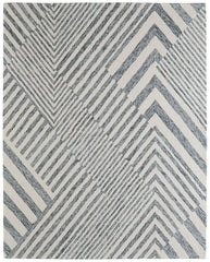 The Rug Corner Feizy Wallace Modern Geometric - Gray/Ivory