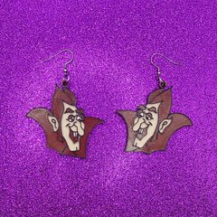 3D Printed Cereal Monster Vampire Earrings