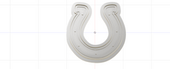 3D Printed NFL Indianapolis Colts Logo Cookie Cutter