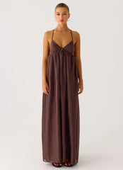 Losario Maxi Dress - Cool Chocolate