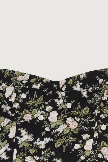 FLORAL PUFF SLEEVE TOP