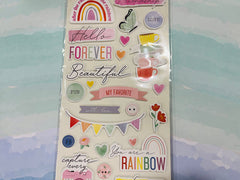 CT Scrapbooks Layout Kit Rainbow Ave Memories