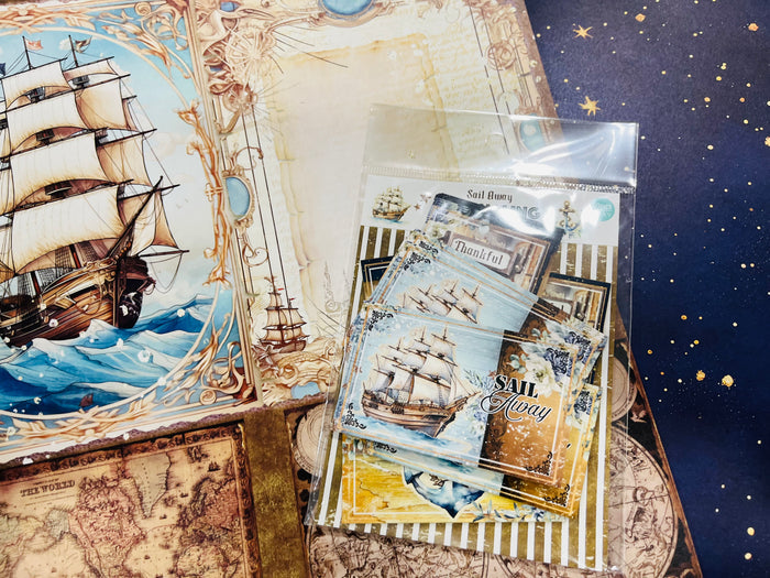 CT Scrapbooks Layout Kit Nautical Sail Away