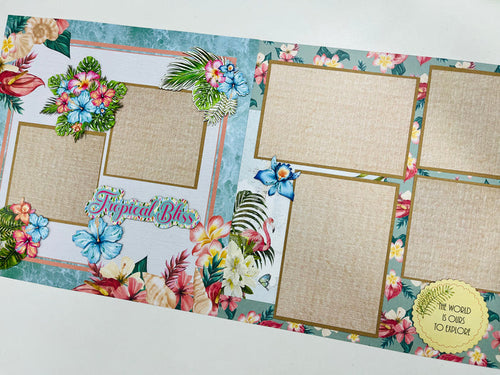 CTScrapbooks Premade Layout Tropical Island Bliss