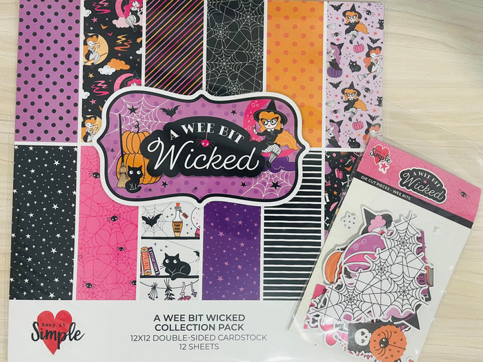 KISS Collection Paper Pack and Ephemera Die Cuts Halloween Wicked
