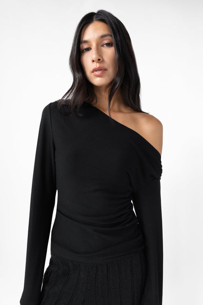 LONG SLEEVE OFF THE SHOULDER TOP