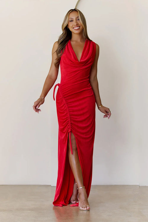 Nightfall Icon Maxi Dress Coral