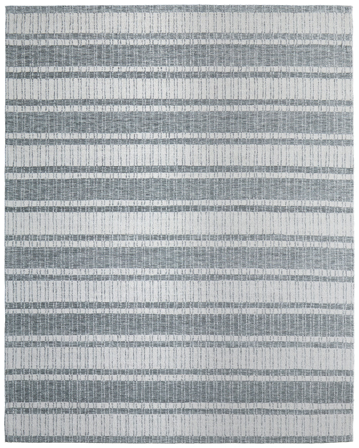 The Rug Corner Feizy Aberdeen Modern Stripes - Gray/White  Aberdeen Modern Stripes - Gray/White