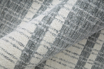 The Rug Corner Feizy Aberdeen Modern Stripes - Gray/White  Aberdeen Modern Stripes - Gray/White