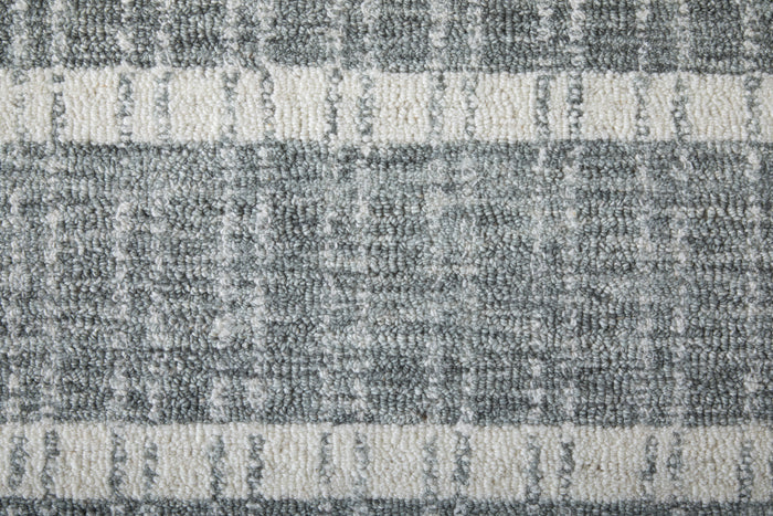 The Rug Corner Feizy Aberdeen Modern Stripes - Gray/White  Aberdeen Modern Stripes - Gray/White
