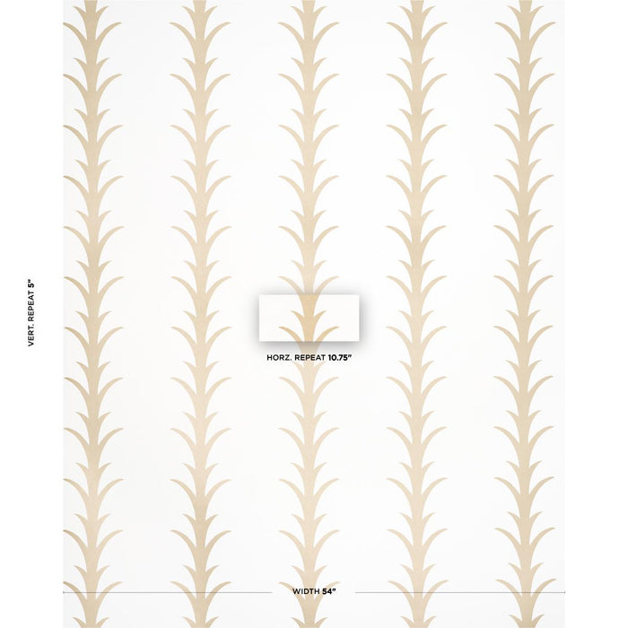 Acanthus Stripe Wallpaper by Schumacher