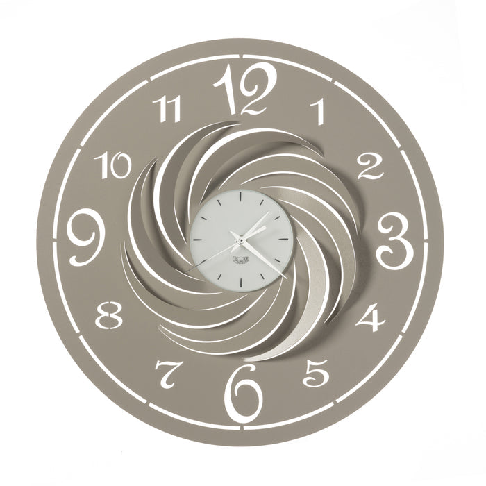Arti e Mestieri Ariel Small Modern Wall Clock - Made in Italy - Time for a Clock