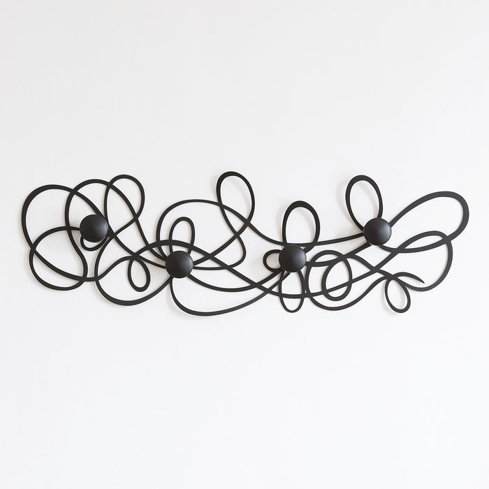 Arti e Mestieri Doodle Wall Coat Hanger - Made in Italy - Time for a Clock