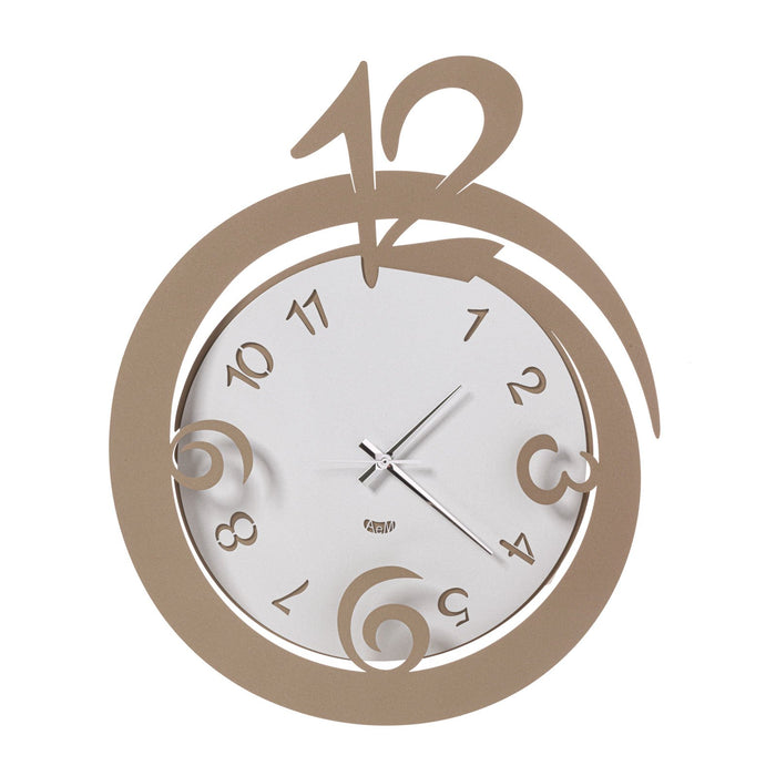 Arti e Mestieri Svirgola Lively Wall Clock - Made in Italy