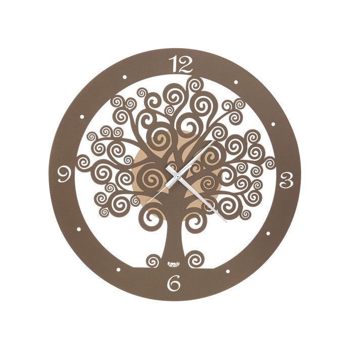 Arti e Mestieri Tree of Life Symbolic Small Wall Clock - Made in Italy