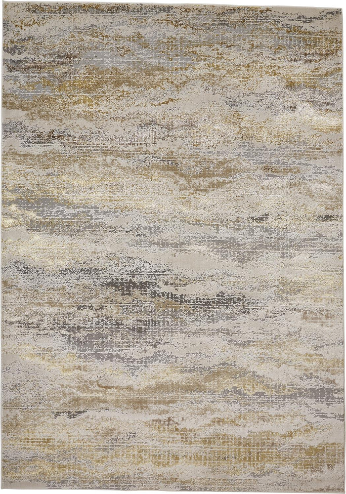 The Rug Corner Feizy Aura Modern Abstract - Gold/Gray/Ivory
