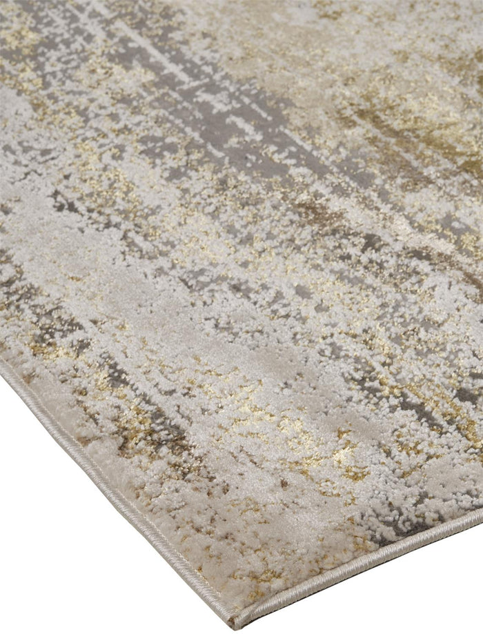 The Rug Corner Feizy Aura Modern Abstract - Gold/Gray/Ivory