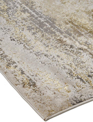 The Rug Corner Feizy Aura Modern Abstract - Gold/Gray/Ivory