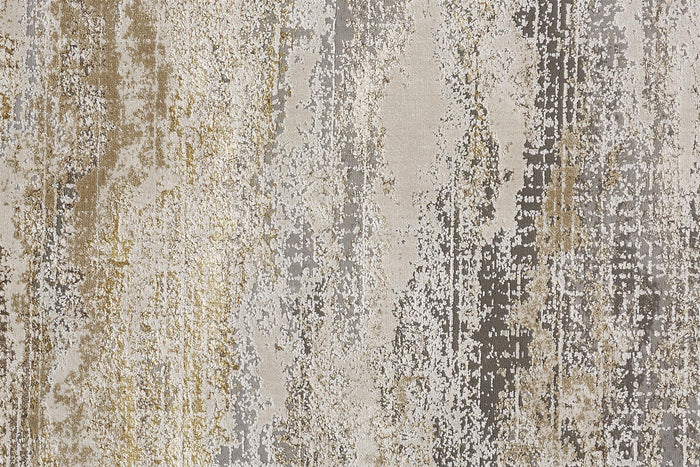 The Rug Corner Feizy Aura Modern Abstract - Gold/Gray/Ivory