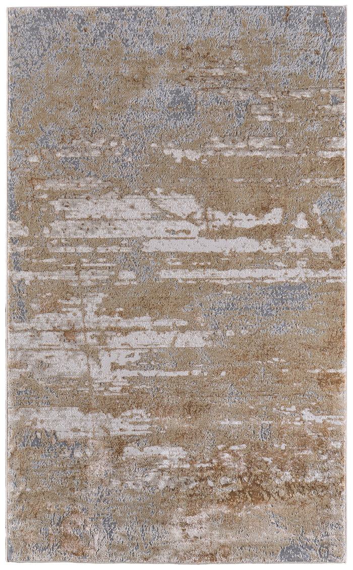 The Rug Corner Feizy Aura Modern Abstract - Ivory/Gold/Gray