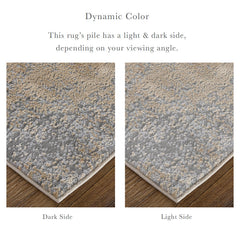 The Rug Corner Feizy Aura Modern Abstract - Ivory/Gold/Gray