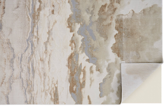The Rug Corner Feizy Aura Modern Abstract - Ivory/Tan/Gray