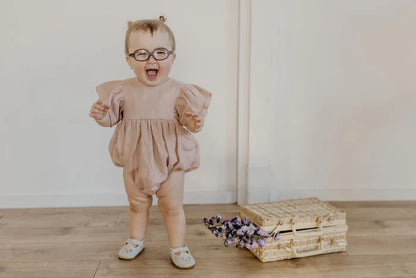Baby & Toddler Lotus T-Strap Shoes | Milk  - Starry Knight Design