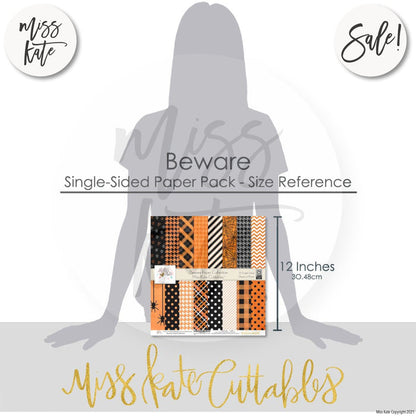 Beware - Paper Pack Single Sided 12X12 (Ss)