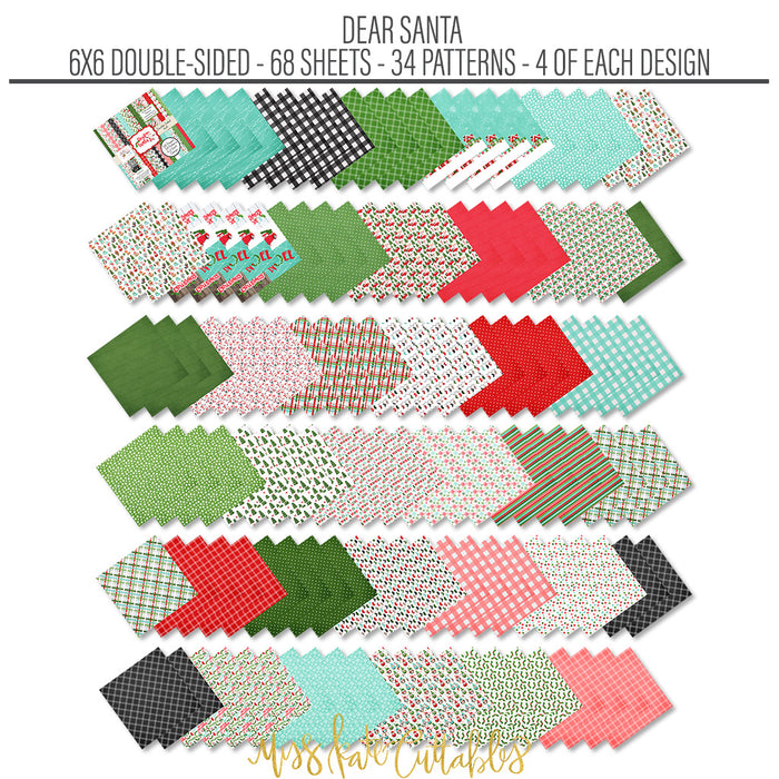 Bargain Bin - Dear Santa - 6x6 Paper Pack