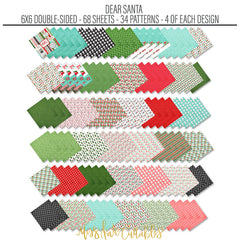 Bargain Bin - Dear Santa - 6x6 Paper Pack