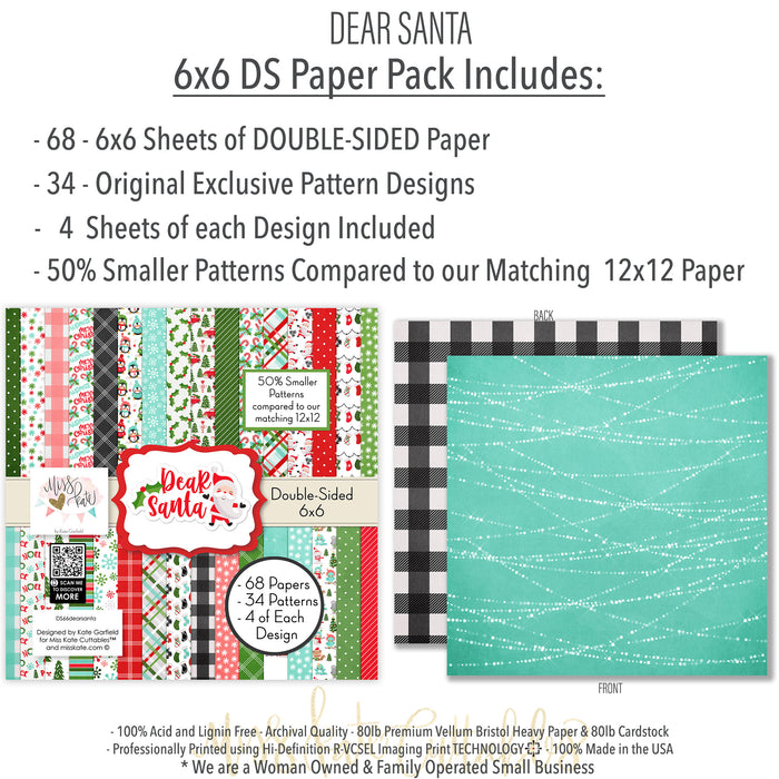 Bargain Bin - Dear Santa - 6x6 Paper Pack