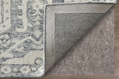 The Rug Corner Feizy Belfort Traditional Geometric - Gray/White  Belfort Traditional Geometric - Gray/White
