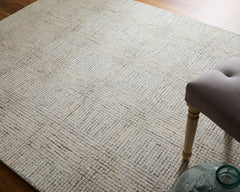 The Rug Corner Feizy Belfort Transitional Geometric - Ivory/Gray/Tan