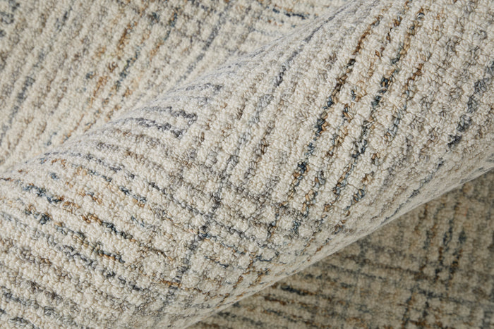 The Rug Corner Feizy Belfort Transitional Geometric - Ivory/Gray/Tan