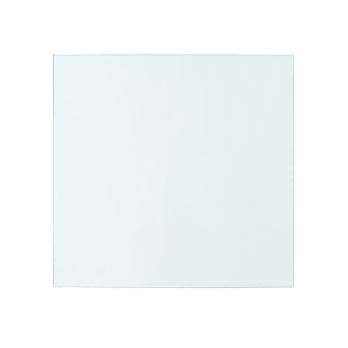 Bethany Large Square Coffee Table Glass Top, Clear