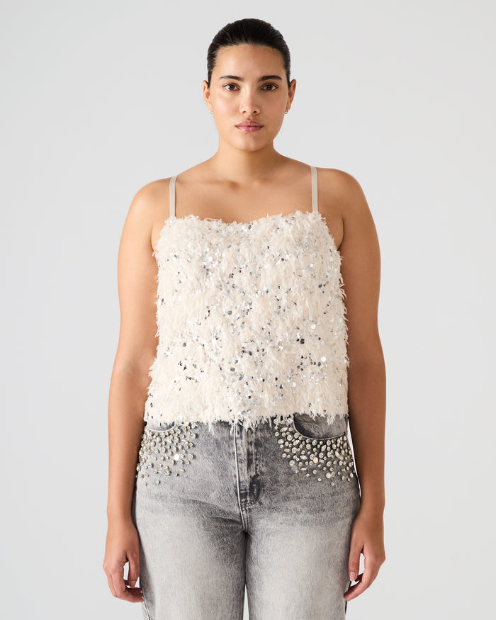 BLAKELYN FEATHER TOP IVORY