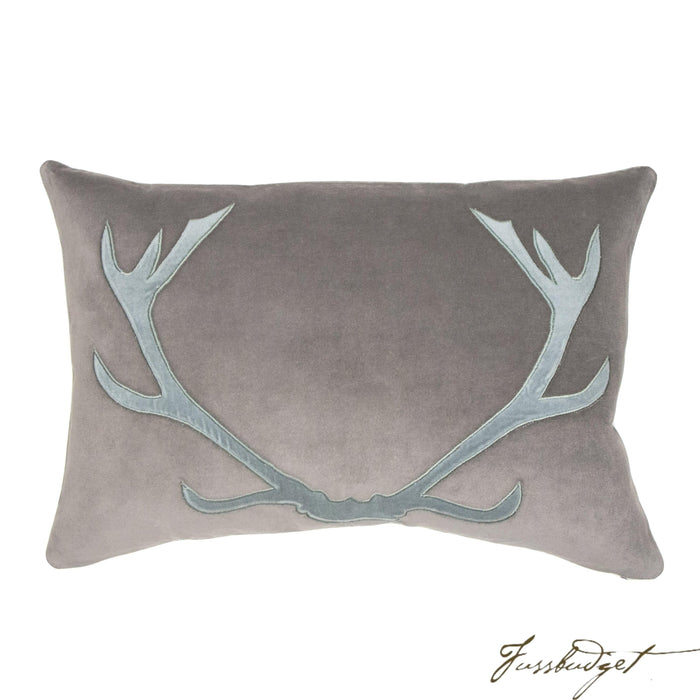 Blitzen Pillow - Blue/Gray-Fussbudget.com