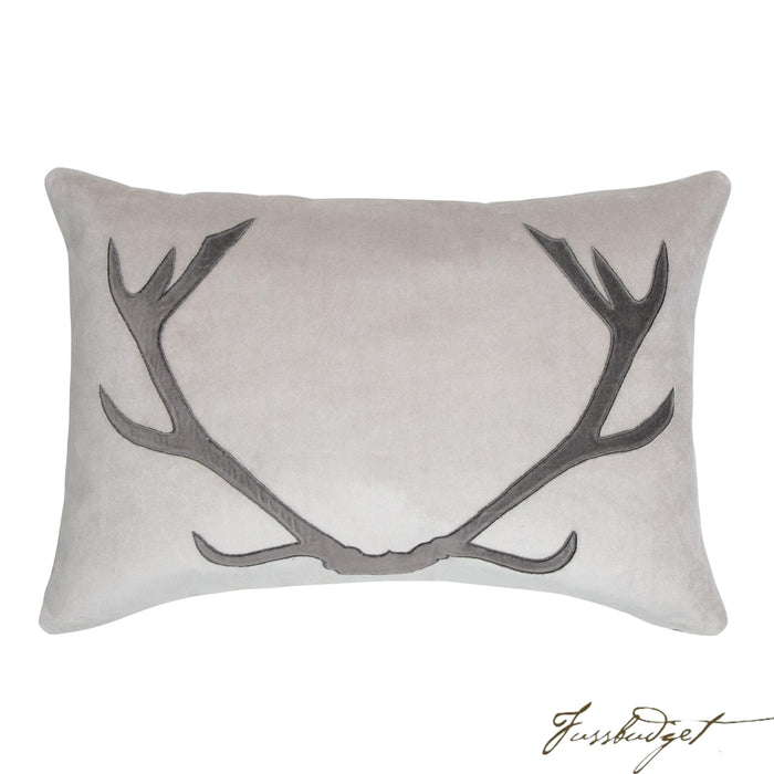 Blitzen Pillow - Gray/Gray-Fussbudget.com