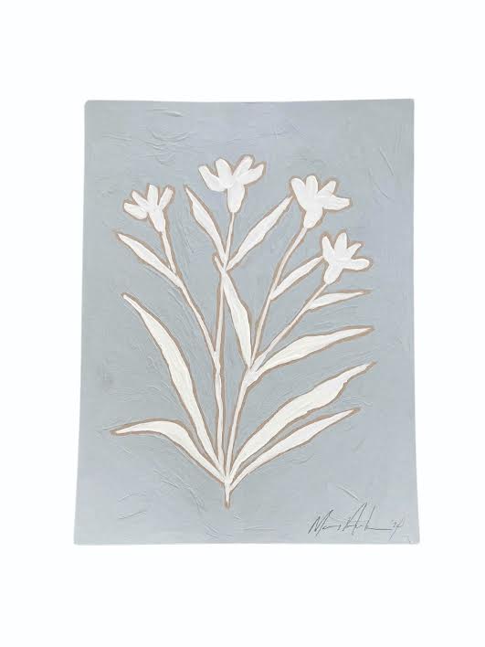Blue and White Botanicals III